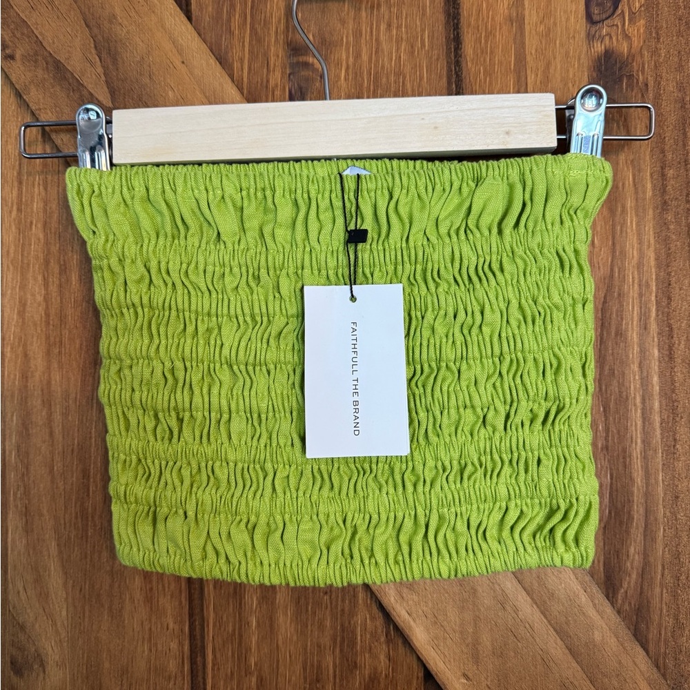 Faithfull the Brand Lime Green Crop Top